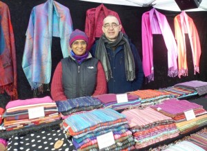 Sheela and Chris of York scarves 