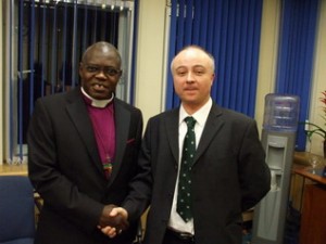 Mark Dawson (right) with the Archbishop of York