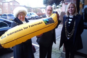 The Sheriff's Lady, the Sheriff of York and the Lord Mayor of York arrive at the conference.