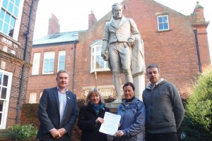 Nigel Mills, Sharon Clay, Lee-Ann Williams and Chris King of the Hull Fairtrade City Steering Group.