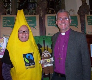 Peter at Batley Church with the Bishop of Huddersfield