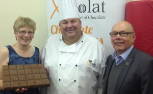 Peter at the Fairtrade chocolate tasting event