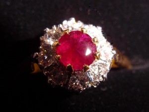Prescott’s Fairtrade Gold ring design – mine’s having a central sapphire! 